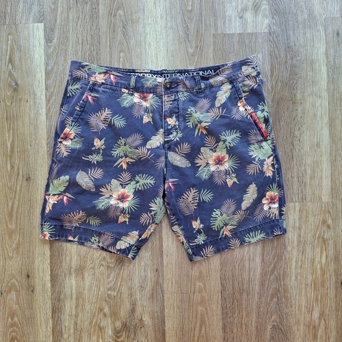 Superdry blue floral chino - superdry,